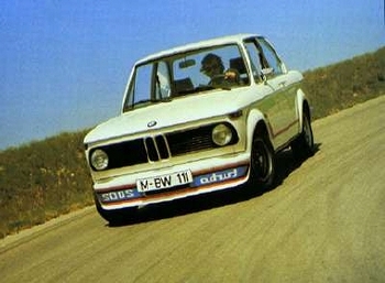Bmw 2002 Turbo Pressefoto 1973/74 - Postkarte Reprint