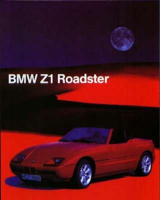 Bmw Z1 Roadster 1987 - Postkarte Reprint