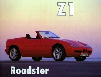 Bmw Z1 Roadster Pressefoto 1990 - Postkarte Reprint