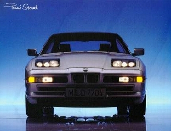 Bmw 850i Automobile Car Postcards - Postcard Reprint