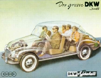 Dkw 3=6 Advertisement 1957 Audi