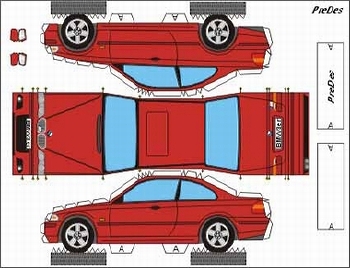 Constructionpostcard Bmw 3 Coupé