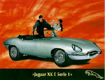 Jaguar Xk Original Jubiläumskarte - Postkarte Reprint