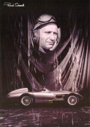 Juan Manuel Fango Drove Mercedes - Postcard Reprint