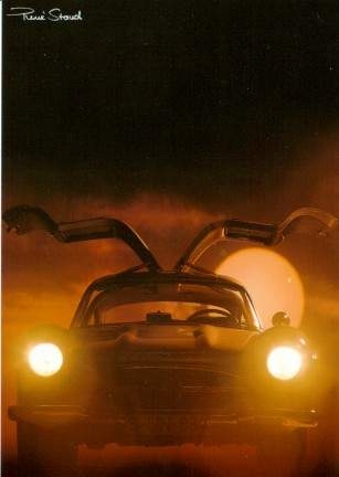 Mercedes Benz 300 Sl Gullwing - Postcard Reprint