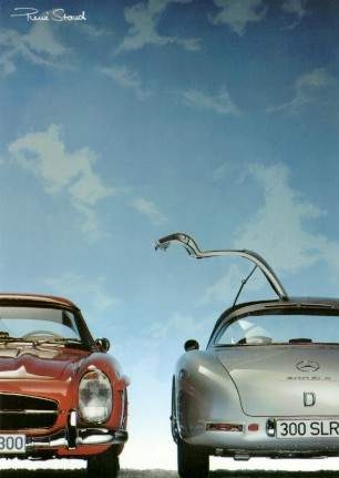 Mercedes Benz 300 Sl Roadster/300 - Postcard Reprint