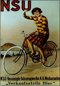 Nsu Bicycle - Postcard Reprint