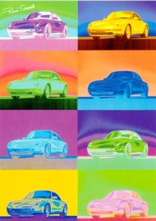 Porsche 911 Carrera - Postcard Reprint