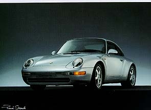 Porsche 911 Carrera 993 - Postkarte Reprint