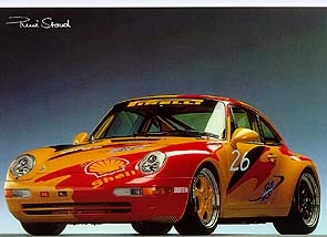 Porsche 911 Carrera Super Cup - Postcard Reprint
