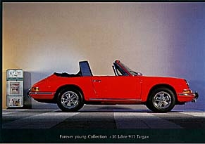 Porsche 911 Targa Modell 1967 - Postcard Reprint