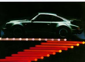 Porsche 911 Turbo 930 - Postkarte Reprint