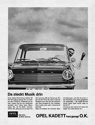 Opel Kadett Anzeige 1967
