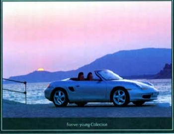 Porsche Boxster Forever Young Collection - Postcard Reprint