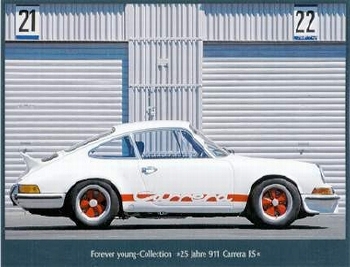 Porsche 911 Carrera Rs 2 - Postcard Reprint