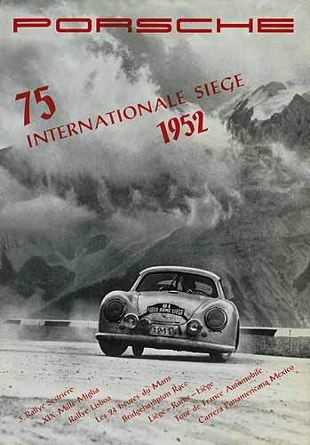 Porsche Race Reprint 75 Internationale - Postcard Reprint