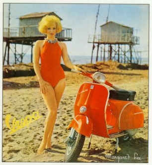 Vespa Kalenderblatt Aus 60ern Motorroller