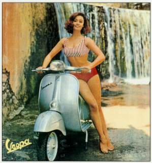 Vespa Kalenderblatt Aus 60ern Motorroller