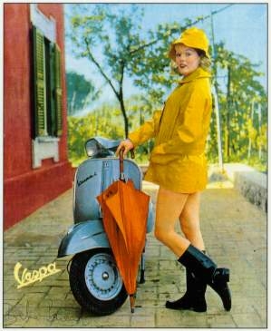 Vespa Kalenderblatt Aus 60ern Motorroller