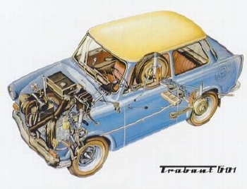 Trabant 601 Advertisement 1974 - Postcard Reprint