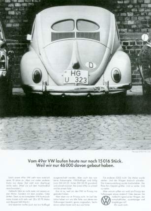 Vw Volkswagen Beetle Advertisement