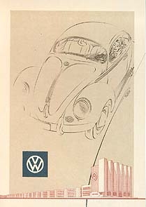 Vw Volkswagen Käfer Werbung 1953