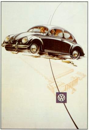 Vw Volkswagen Käfer Werbung 1953