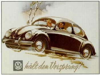 Vw Volkswagen Käfer Werbung 1953