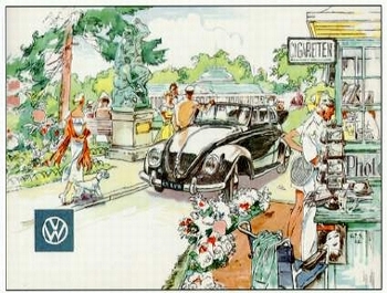 Vw Volkswagen Käfer Werbung 1956