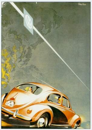 Vw Volkswagen Käfer Werbung 1957