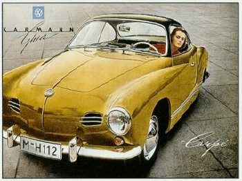 Vw Volkswagen Karmann Ghia Werbung