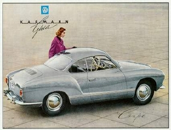 Vw Volkswagen Karmann Ghia Werbung