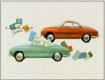 Vw Volkswagen Karmann Ghia Werbung