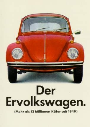 Vw Volkswagen Käfer Werbung 1970