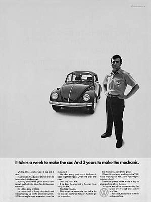 Vw-käfer Anzeige 1968