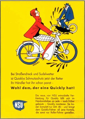 Nsu Quickly Moped 1956 - Postkarte