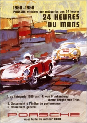 Porsche Postkarte - 24 Stunden Von Le Mans 1950-56