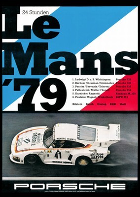 Porsche Postkarte - 24 Stunden Von Le Mans 1979