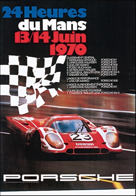 Porsche Postkarte - 24 Stunden Von Le Mans 1970