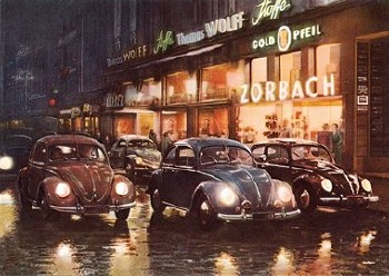 Vw Volkswagen Käfer Nachtleben Werbung