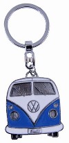 Vw Transporter T1 Metal Keyring - Blue