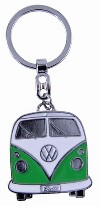 Vw Transporter T1 Metal Keyring - Green