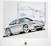Porsche Design Study Porsche 996 C4 Coupé, Poster 2000 Porsche Design Study Porsche 996 C4 Coupé, Poster 2000