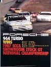 Porsche Original Rennplakat 1987 - Scca Showroom Stock Gt - Gut Erhalten