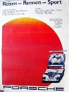 Porsche Original Rennposter 1983 - Porsche 956 C Fuji - Leichte Gebrauchsspuren