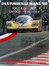 Porsche 24 Stunden Von Le Mans 1985 - Porsche Original Rennplaka