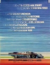 Porsche Original 1983 - Renntermine Porsche 956 - Gut Erhalten