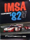 Porsche Original Rennplakat 1982- Imsa Championship - Gut Erhalten