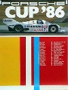 Porsche Original Rennplakat 1986 - Porsche Cup - Gut Erhalten