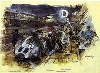 Porsche-originaldruck 1988 24-hours Lemans, Poster